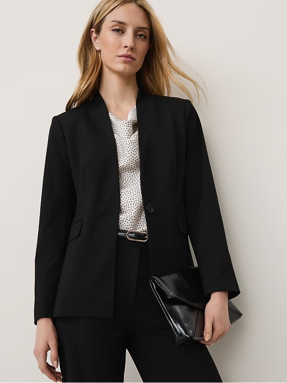 Ann Taylor collarless seasonless stretch